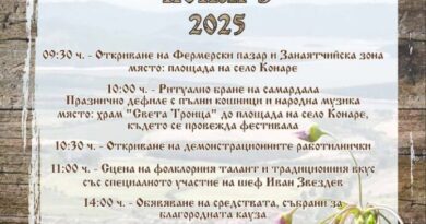 Фестивал на Самардалата се провежда на 29 март 2025 г. за единадесети път в с. Конаре, община Гурково