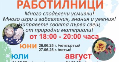 Читалище „Христо Танев – 2020“ кани деца и родители на лятна занималня с обучения по рисуване