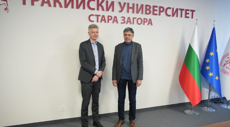 Посланикът на Дания посети Тракийския университет и обсъди сътрудничество в областта на зелената енергия и водородните технологии