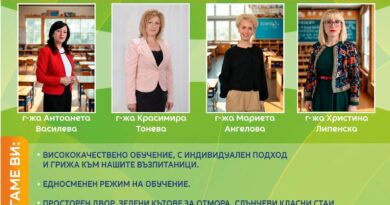 Скъпи първокласнико, добре дошъл в Девето основно училище „Веселин Ханчев“!