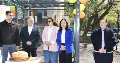 Надежда Чакърова откри новата площадка за стрийт фитнес в Девето ОУ „Веселин Ханчев“