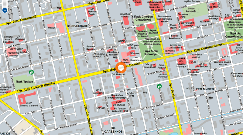 Община Стара Загора припомня предварителния график за миене на улиците в града за периода 27.04.2026 г. – 01.05.2026 г.  Неделя/Понеделник 27.04.2026 год.