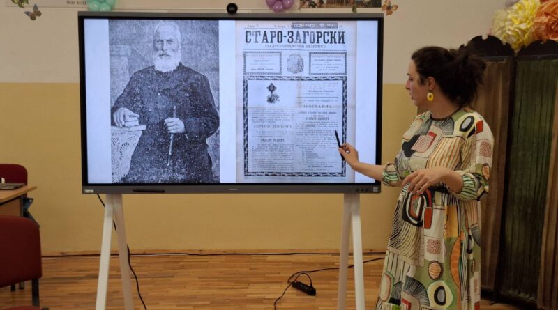 Ученици от СУ „Иван Вазов“ се срещнаха с Елисавета Станчева – изкуствовед и писател