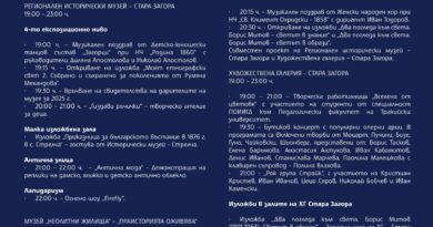 В Стара Загора днес Европейската нощ на музеите – 16 май
