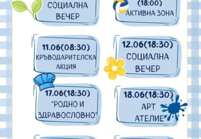 Международният младежки център в Стара Загора организира поредица от инициативи през месец юни