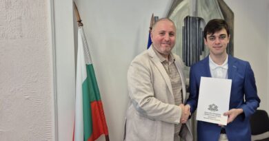 Областният управител на Стара Загора поздрави бронзовия медалист от Международна олимпиада по химия