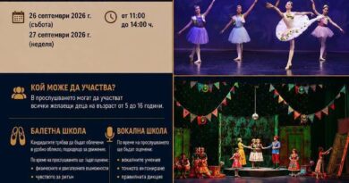 Прослушване за нови таланти в Детско-юношеска студия за опера и балет