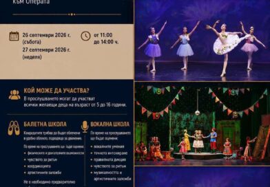 Прослушване за нови таланти в Детско-юношеска студия за опера и балет