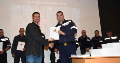 На тържествена церемония в Стара Загора отличиха пожарникари, доброволци и хора с принос в борбата с пожарите