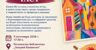 Благотворителна изложба в подкрепа на психичното здраве